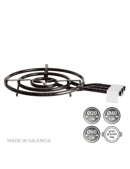 Quemador de gas butano/propano ø60 m 3 fuegos