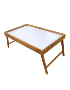 Bandeja de desayuno de bambú plegable para cama 50 x 30 x 22 cm