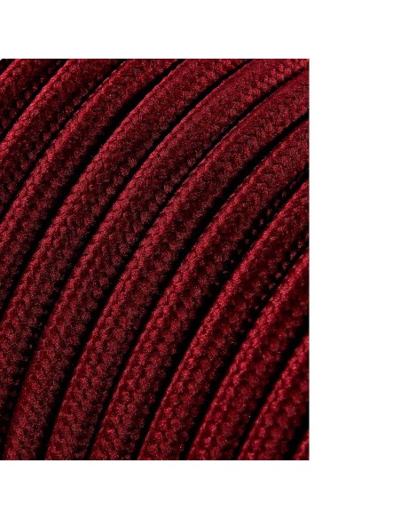 Carrete cable cordón tubular h03vv-f 2 x 0,75 mm burdeos, 5m