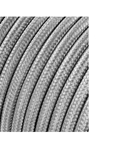 Carrete cable cordón tubular h03vv-f 2 x 0,75 mm plata, 5 m