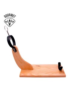 Jamonero de madera de pino claro 44 x 41 cm