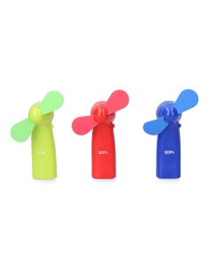 Ventilador a pilas "funny colors" 2 x aa (no incluidas) edm colores surtidos