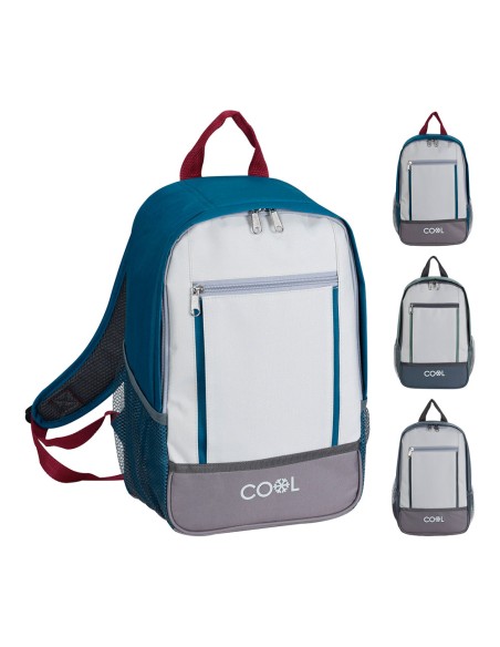 Nevera tipo mochila isotermica con 2 compartimentos 10 l 23 x 15 x 36 cm colores surtidos