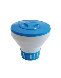 Dispensador grande de quimicos flotante (granulado o pastillas) ø 22,5 x 20 cm