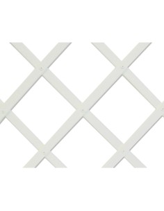 Celosia de plastico 0,5 x 1,5 m color blanco perfil de listones 22 x 6 mm