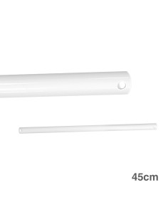 Tubo 45cm blanco prolongador para ventilador techo