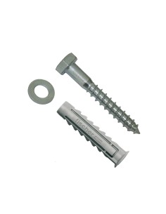 Tacos wl ø10 x 80 mm + tornillos ø10 x 80 mm, blister 2 uds