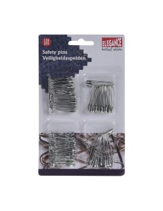 Imperdibles metalicos 120 uds