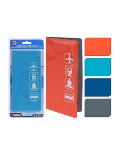 Funda para pasaportes 22x10cm colores / modelos surtidos