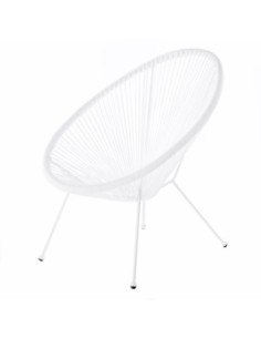 SILLON JARD 86 80 73CM LDK GARDEN RATAN ACERO BL ACAPULCO 82