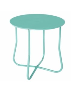MESA JARD 45 45CM AU ILIAR LDK GARDEN ACERO TURQ LUNA 82789