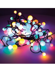 Guirnalda "cherry" 120 leds de tres medidas, multicolor, exterior, 9 m