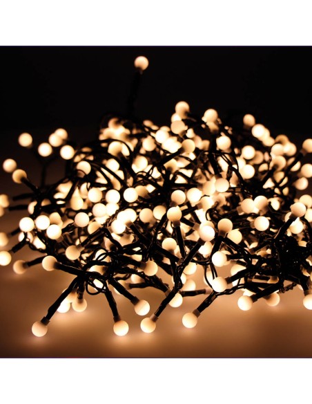 Guirnalda "cherry compact" 500 leds multifunción, exterior, luz cálida, 11 m